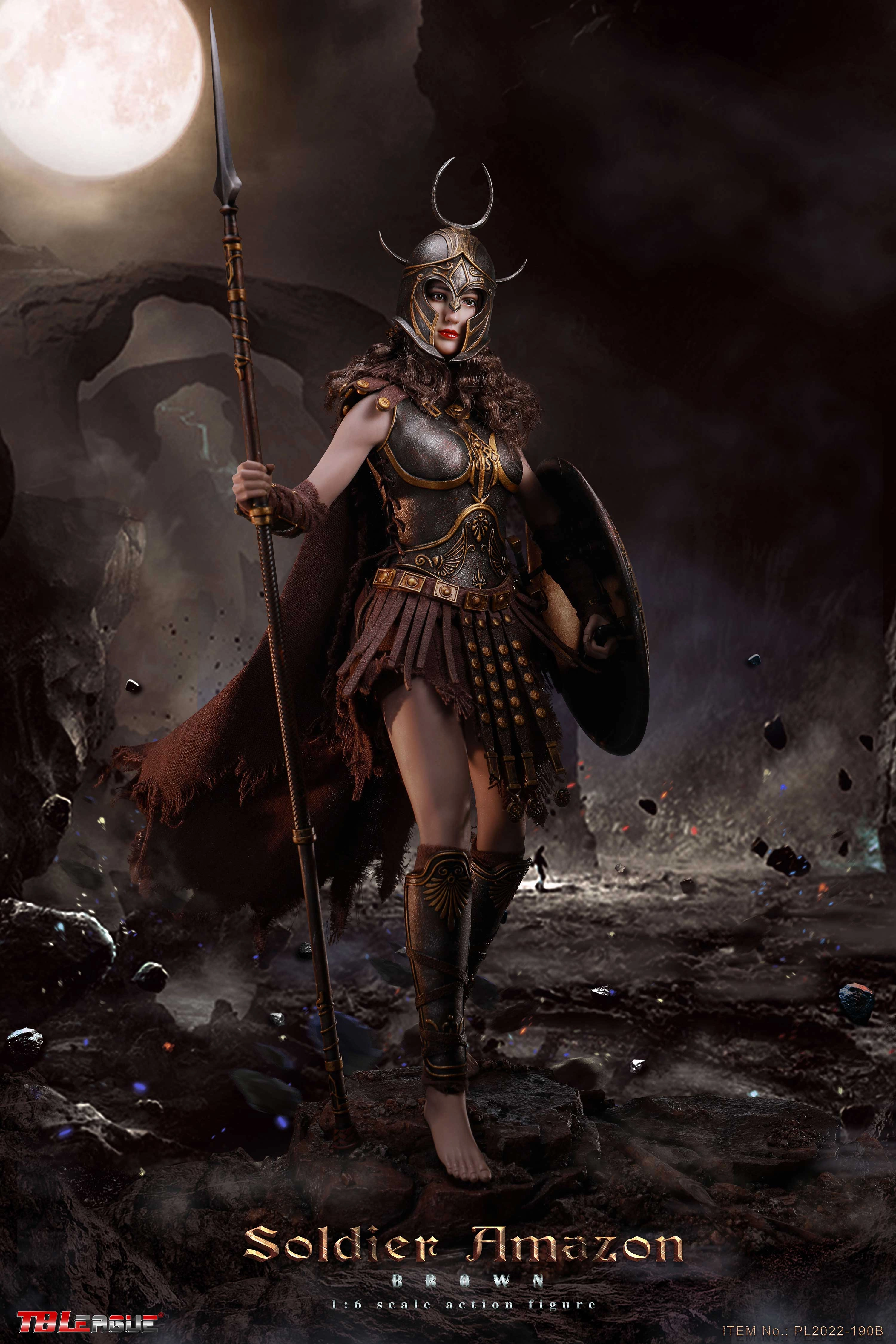 Heroic Statue Phicen TBLeague Soldier Amazon - Brown 1/6 Action Figure