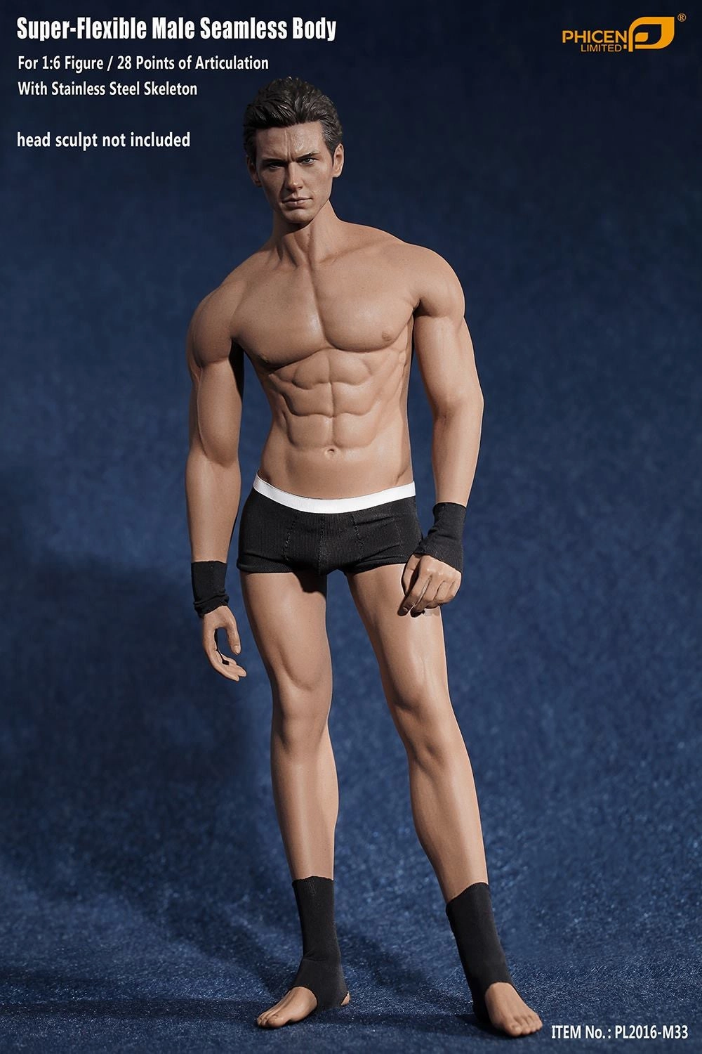 Phicen TBLeague M33 Male Seamless 1/6 Body Action Figure - Damaged Neck Celebrity endorsed