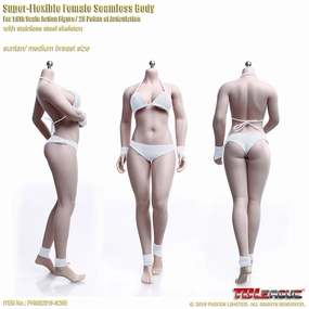 Phicen TBLeague S29B Suntan, Female Seamless 1/6 Body Action Figure Storytelling Prop