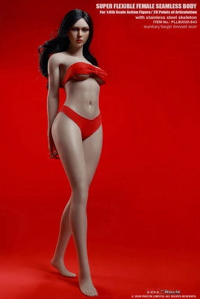 Phicen TBLeague S43 Suntan, Large Bust Female Seamless 1/6 Body Action Figure Fall Decor