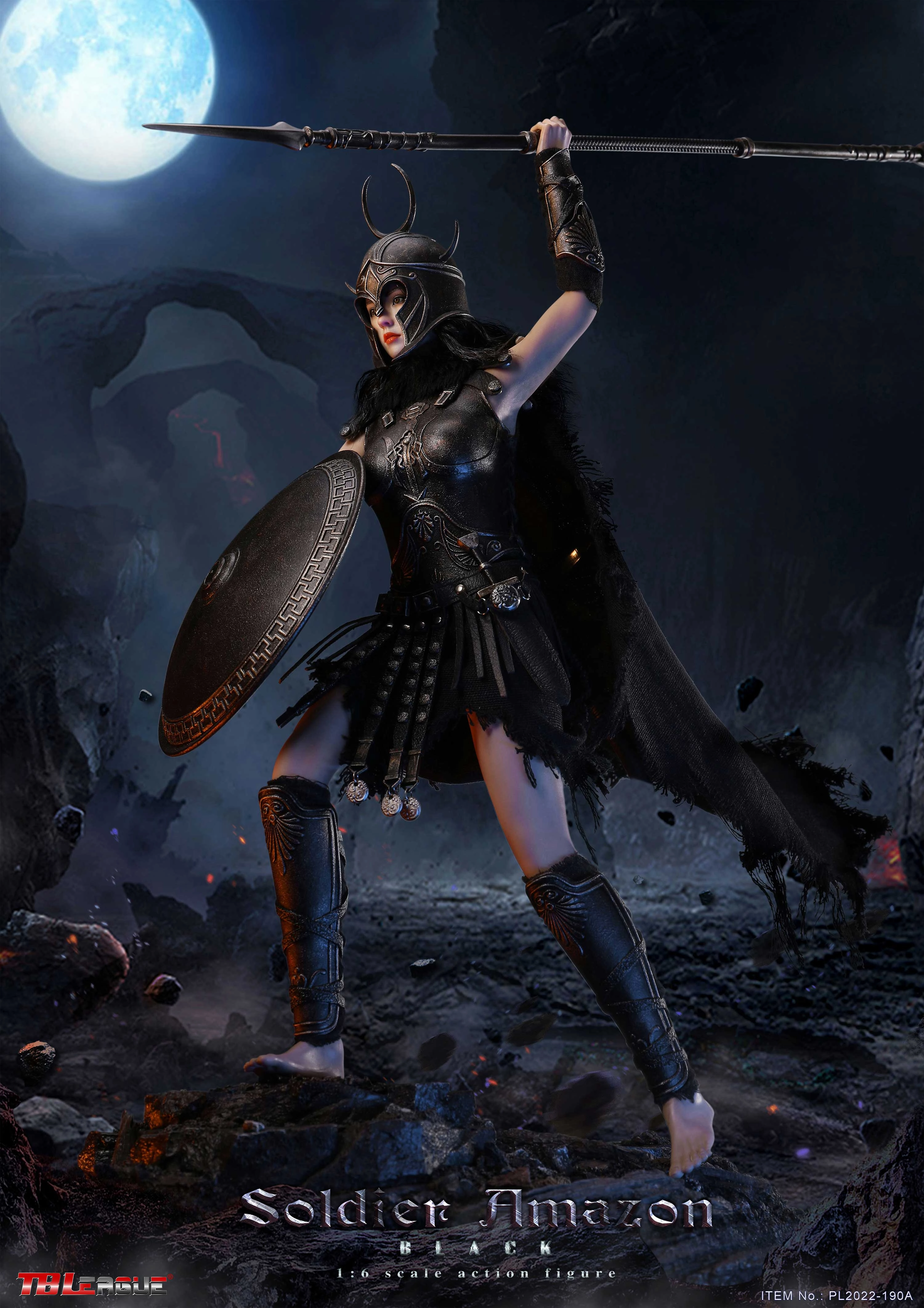 Vinyl Hero Phicen TBLeague Soldier Amazon - Black 1/6 Action Figure