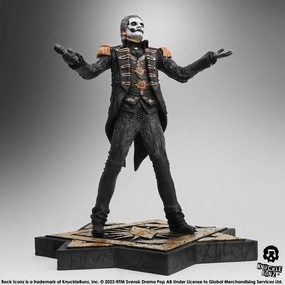 Knucklebonz Ghost Rock Iconz Papa Emeritus IV (Military Jacket) Statue Garden Ornament Master Collector