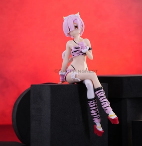 Pink Leopard Wrap Chest Figure Anime Figure PVC Figure Model 2 | 16CM | Collectible Model Fantasy Model