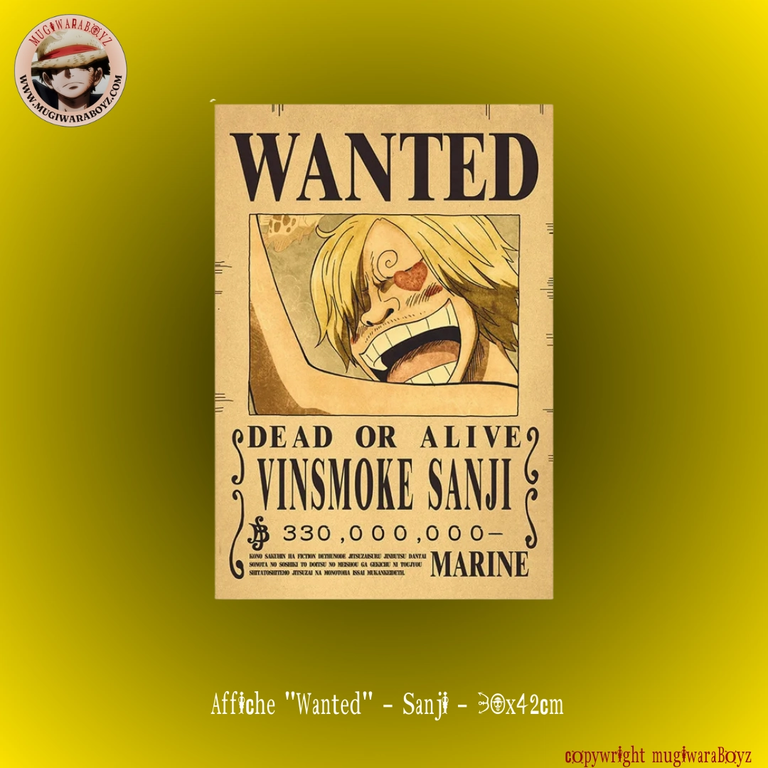 Affiche "Wanted" - Sanji Submarine Explorer Duty Perform