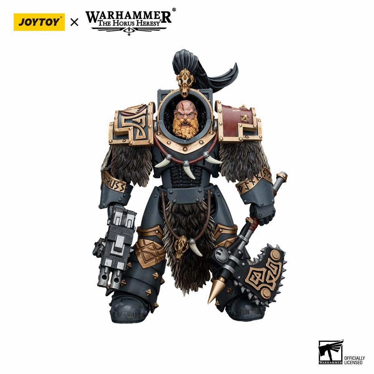 JOYTOY Warhammer The Horus Heresy Space Wolves Varagyr Wolf Guard Squad Varagyr Terminator 3 1/18 Action Figure Arcade Game