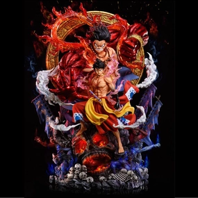 Silver Coated Miniature Model One Piece Monkey D Luffy Wano Country Acalanatha Action Figure | 43 CMS |