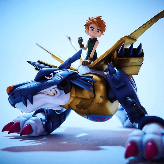Precious G.E.M. Digimon Adventure Metal Garurumon & Ishida Yamato (Reissue) Wholesale Price
