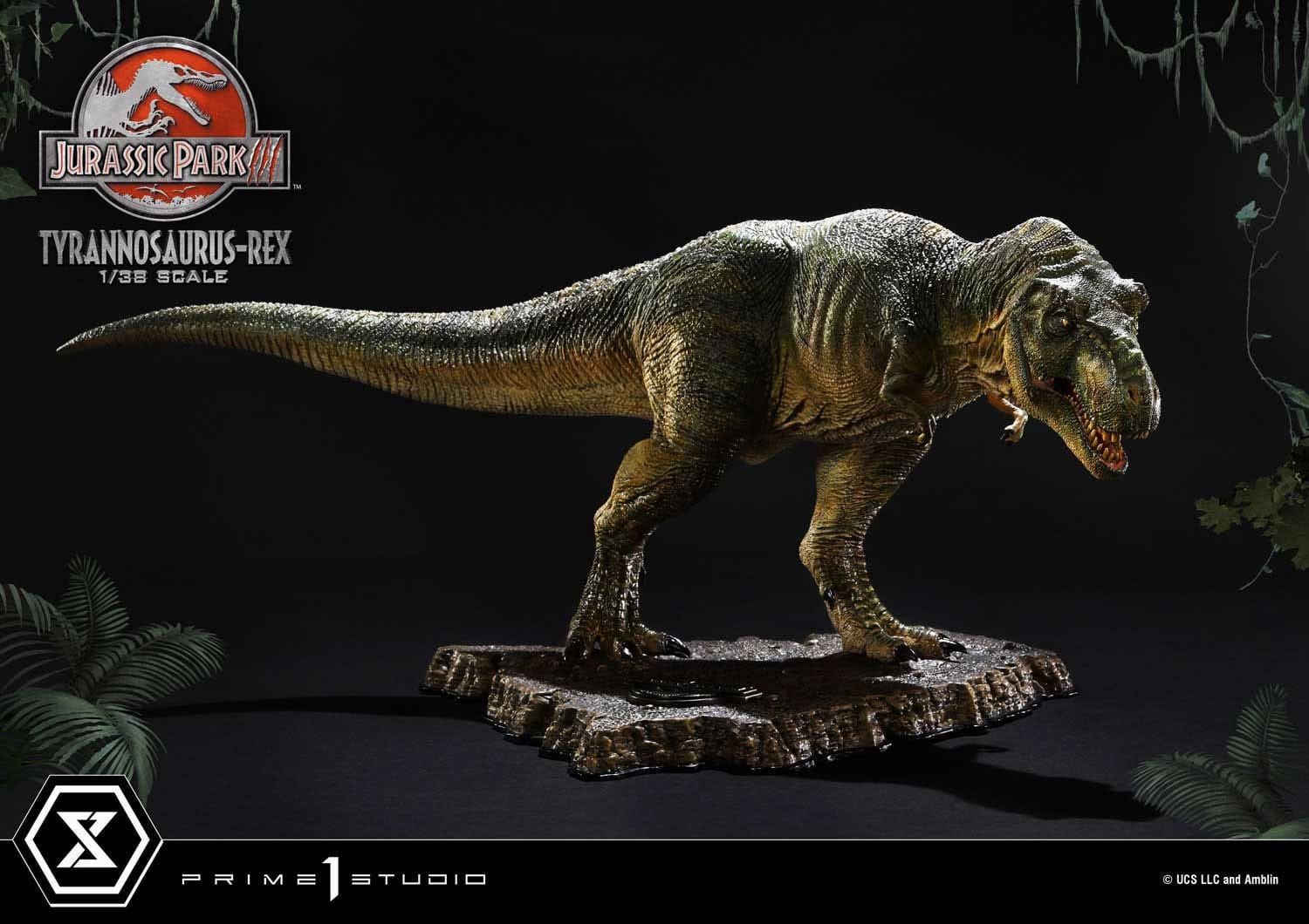 Decorative Accent Prime 1 Studio Jurassic Park III T-Rex Prime Collectibles 1/38 PVC Statue