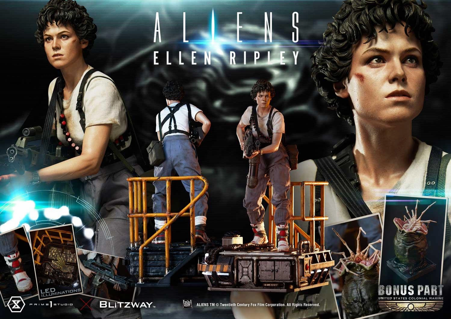 Limited Figure Aliens 2 - Ellen Ripley Bonus Version 1/4 Scale Statue