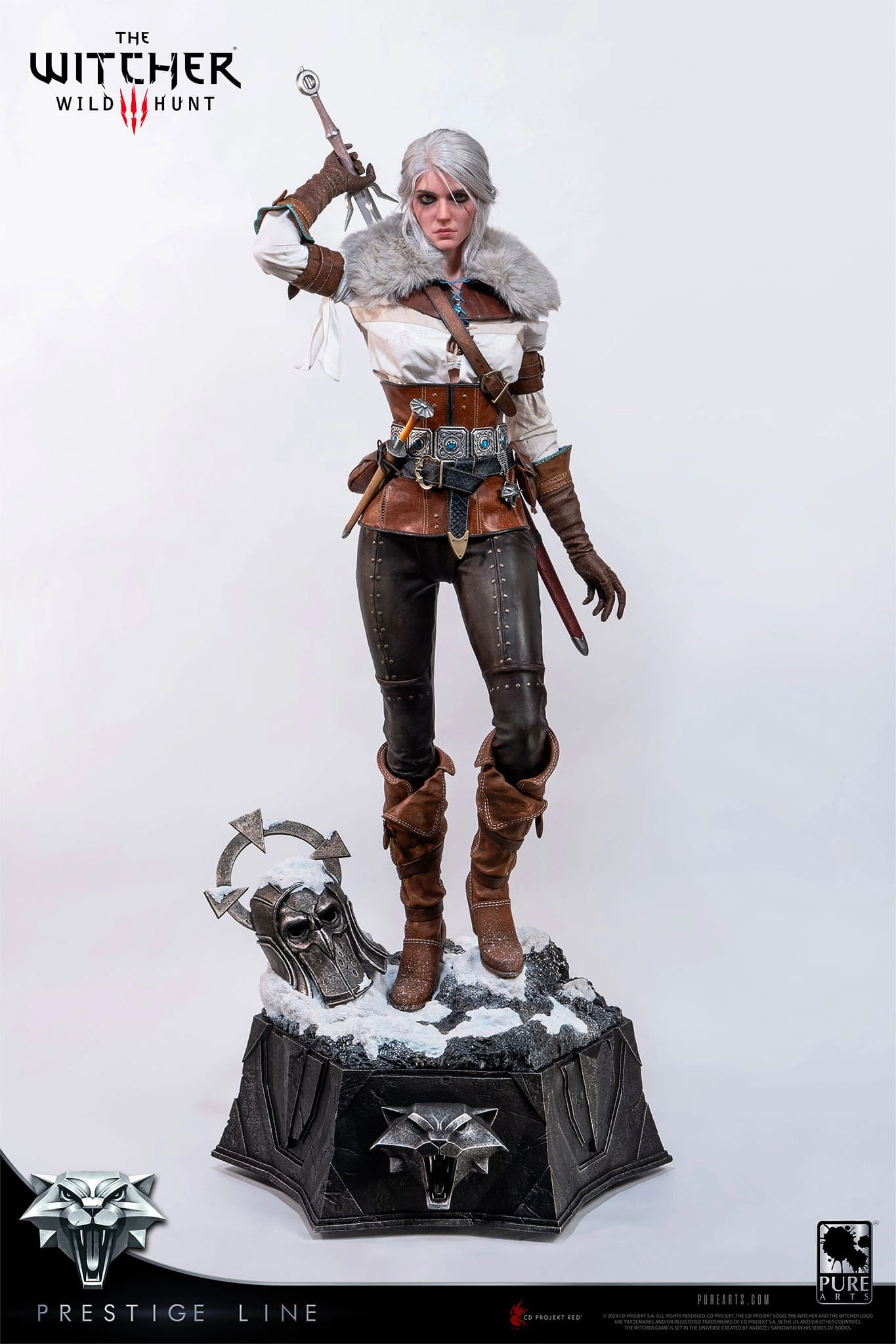 PUREARTS Ciri of Cintra - The Witcher 3: Wild Hunt - Prestige Line 1/2 Scale Collectible Statue Pride And Joy Spacecraft Model