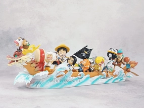 Anime One Piece Luffy Nami Usoop Sanji Roronoa Zoro Chopper Robin Franky Brook Jinbe Loong Boat Ver.Action Figure Model Toy Doll Astronaut Figure