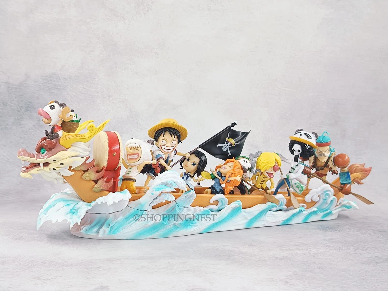 Anime One Piece Luffy Nami Usoop Sanji Roronoa Zoro Chopper Robin Franky Brook Jinbe Loong Boat Ver.Action Figure Model Toy Doll Astronaut Figure