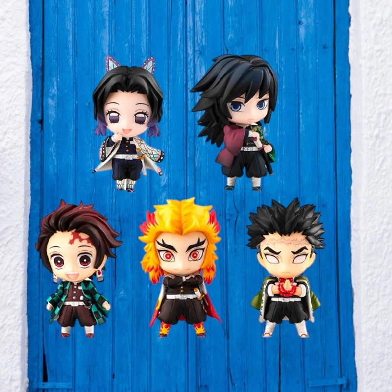 Multiple Accessories Chibi Art Demon Slayer Mascot set of 5 Chibi Set A | 8.5 CM Figure |