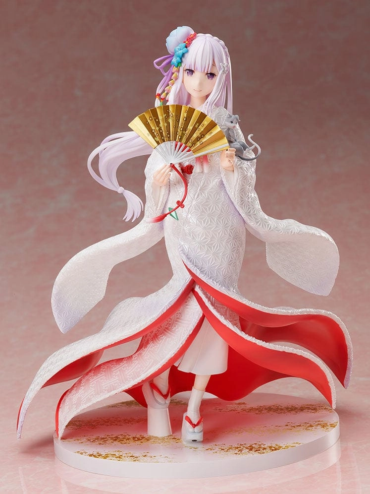 Re ZERO Starting Life in Another World Emilia Shiromuku 1/7 Scale Figure Ship Figure Unicorn Statue