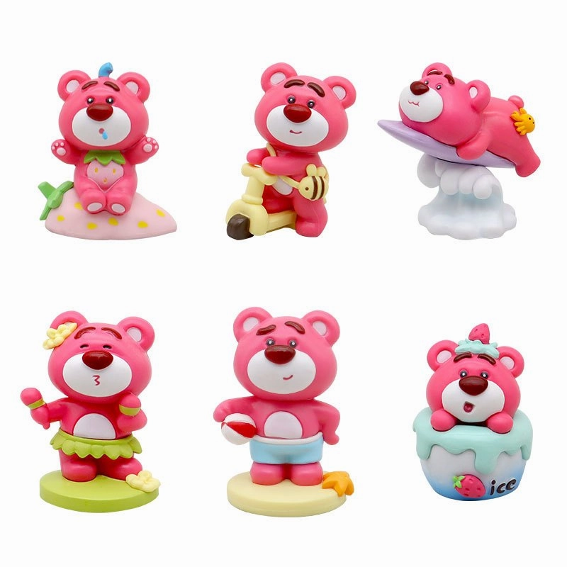Lotso Bear set of 6 | 7 cm figures | Toy Story Baroque Figure