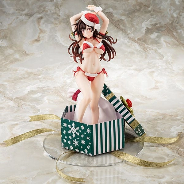 Miniature Collectible Superhero Showcase Rent A Girlfriend Chizuru in a Santa Claus Bikini 1/6 Scale Figure