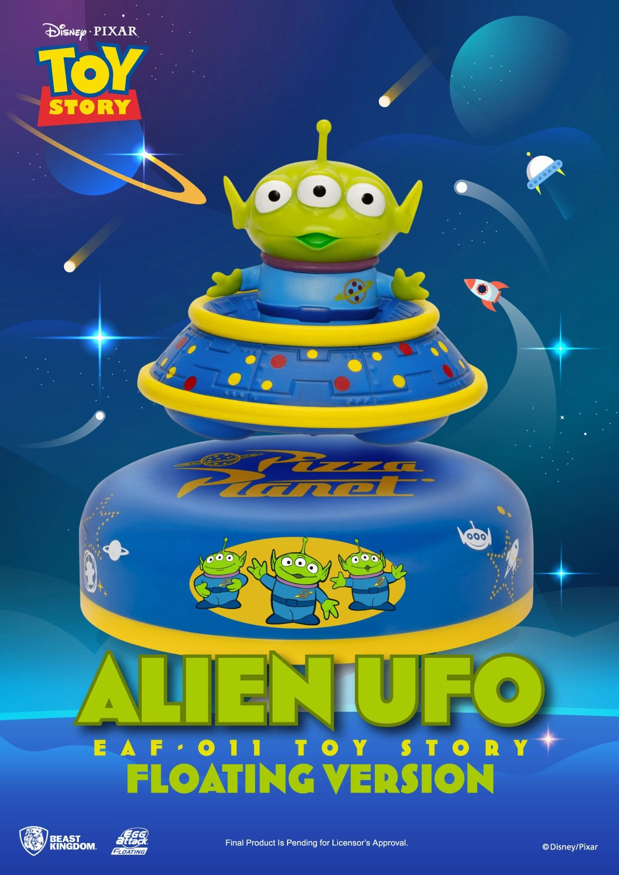 Beast Kingdom Alien UFO - Toy Story - Floating Egg Attack Collectible Figure National Symbol