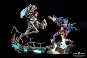 Pride And Joy PUREARTS Jinx & Vi - League of Legends - 1/6 Scale Collectible Statue Bundle