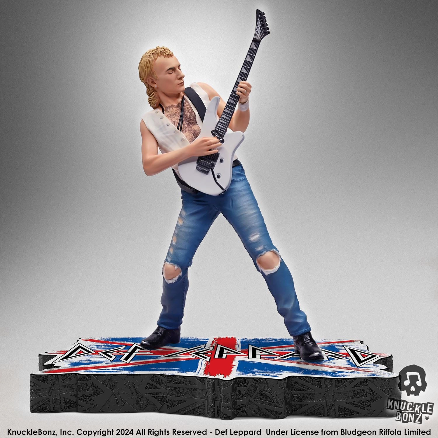 PVC Statue Robot Hobby Knucklebonz Def Leppard Rock Iconz Phil Collen Statue
