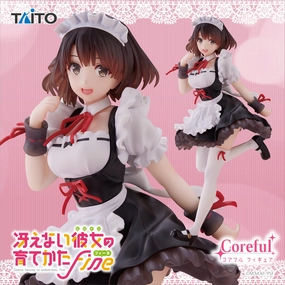 Hand Painted Viking Statue Saekano How to Raise a Boring Girlfriend Fine Coreful Figure Megumi Kato Maid Clothes ver