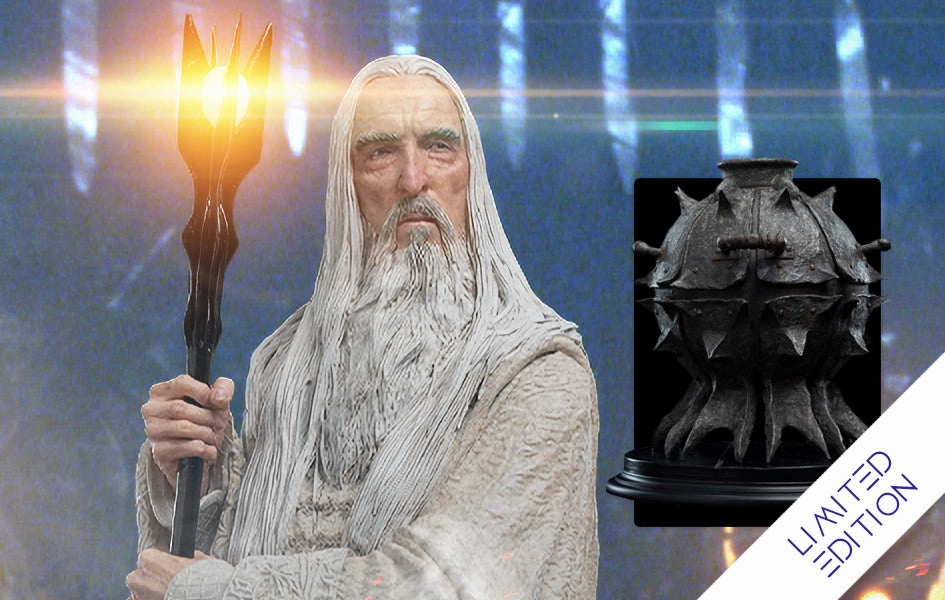 Saruman the White Wizard and the Fire of Orthanc Limited Edition Statue Assembly Required Adult Collection