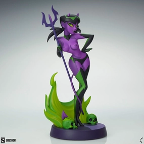 Sideshow Collectibles Original Artist Series Devil Girl (Purple and Green Variant) Statue promotional item
