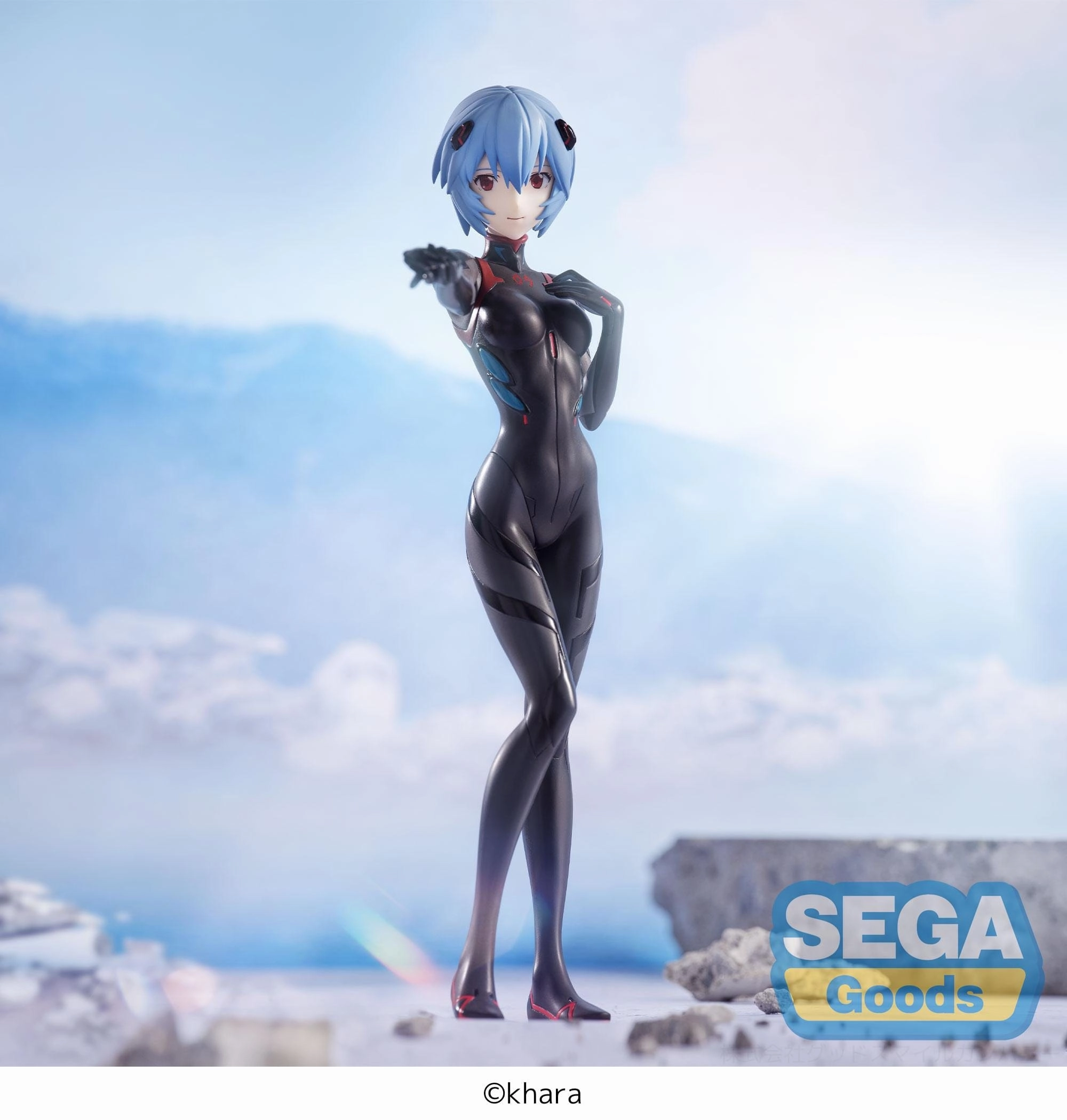 SEGA EVANGELION 3.0 + 1.0 Thrice Upon a Time SPM Figure Rei Ayanami (Tentative Name) Hand Over Static Pose Action Toy