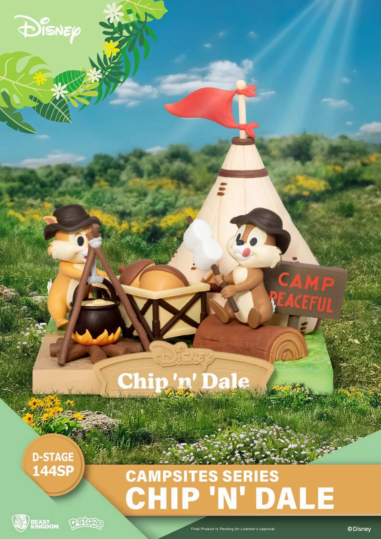 Car Model Magical Creature Beast Kingdom Disney Campsite Series Chip & Dale Special Edition D-Stage PVC Diorama Statue
