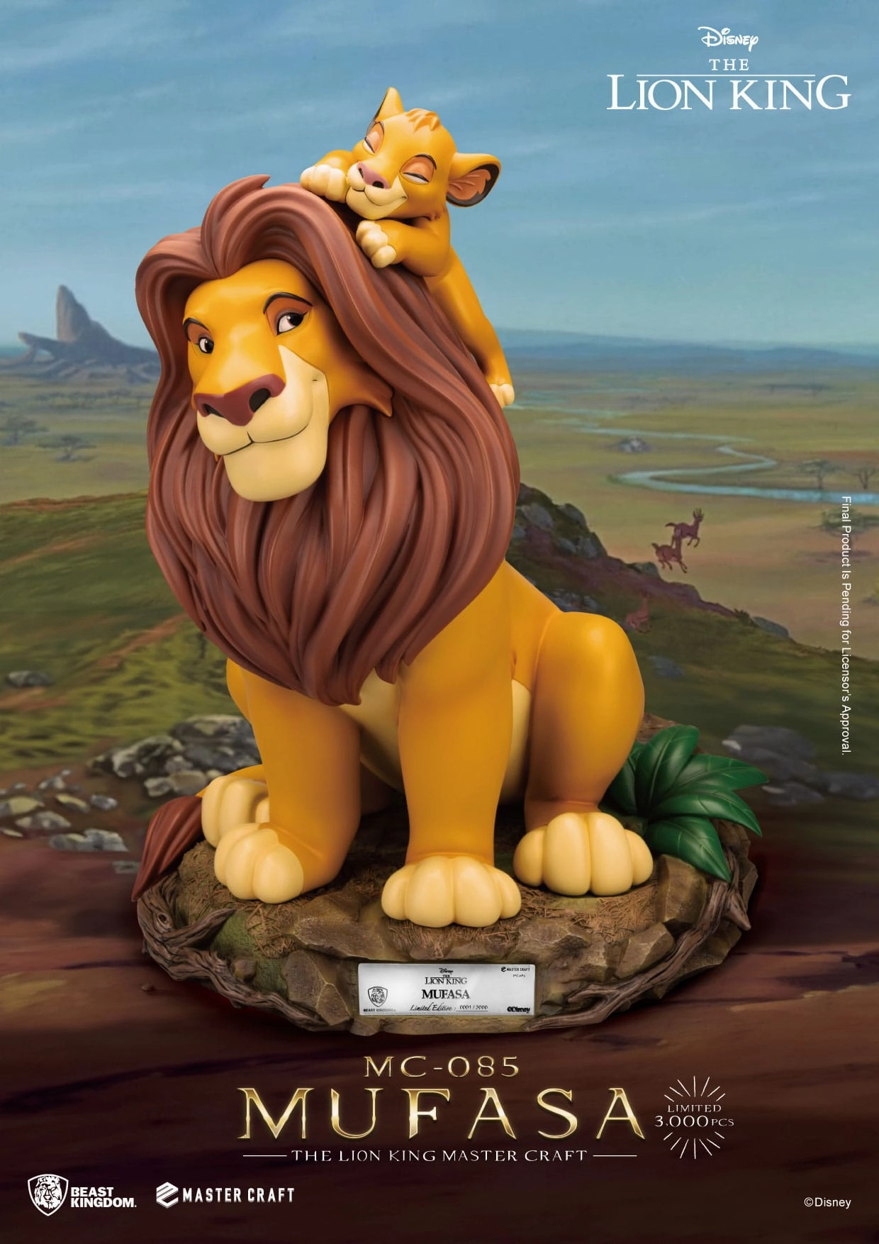 Beast Kingdom Mufasa - Disney's The Lion King - MC-085 - Master Craft Collectible Statue Study room