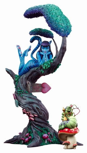 Sideshow Collectibles Fairytale Fantasies Collection Lady Cheshire Cat (Deluxe Edition) Statue Luxury Collectible