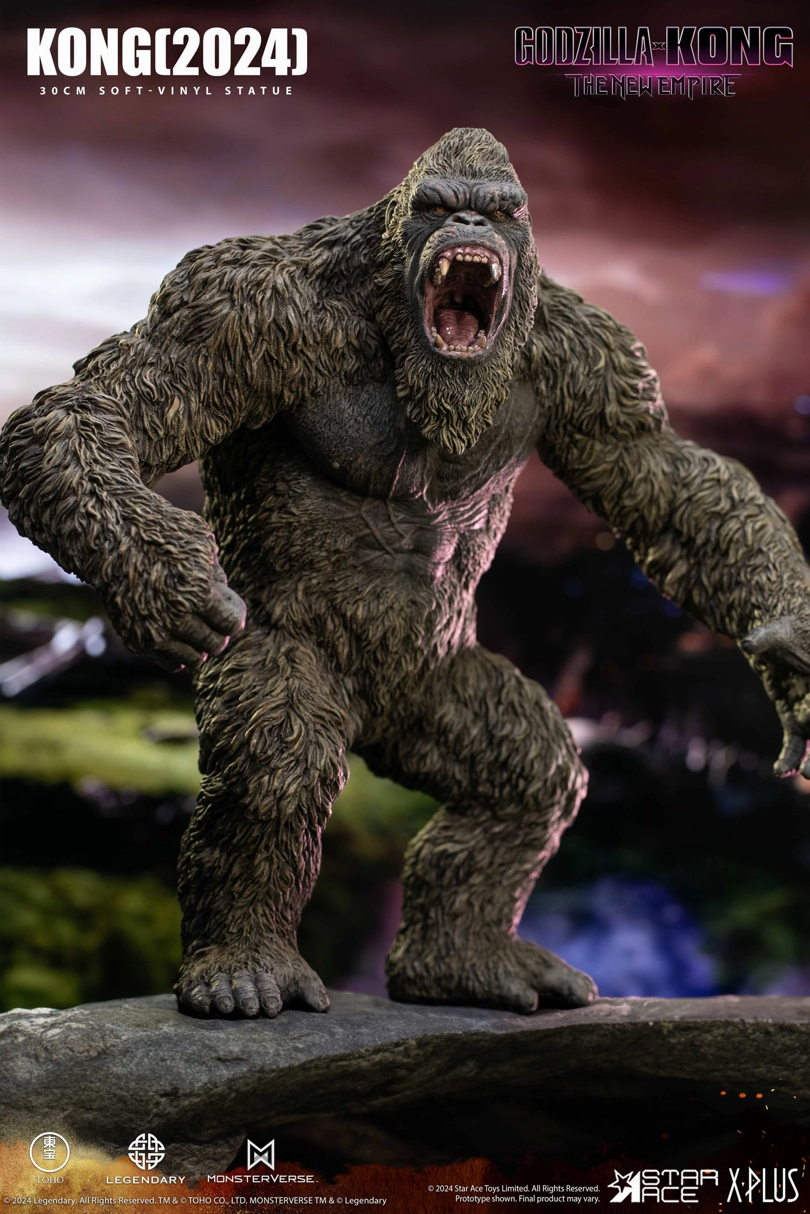 Star Ace Toys Godzilla vs. Kong: The New Empire Kong Soft Vinyl Statue Brand Collaboration