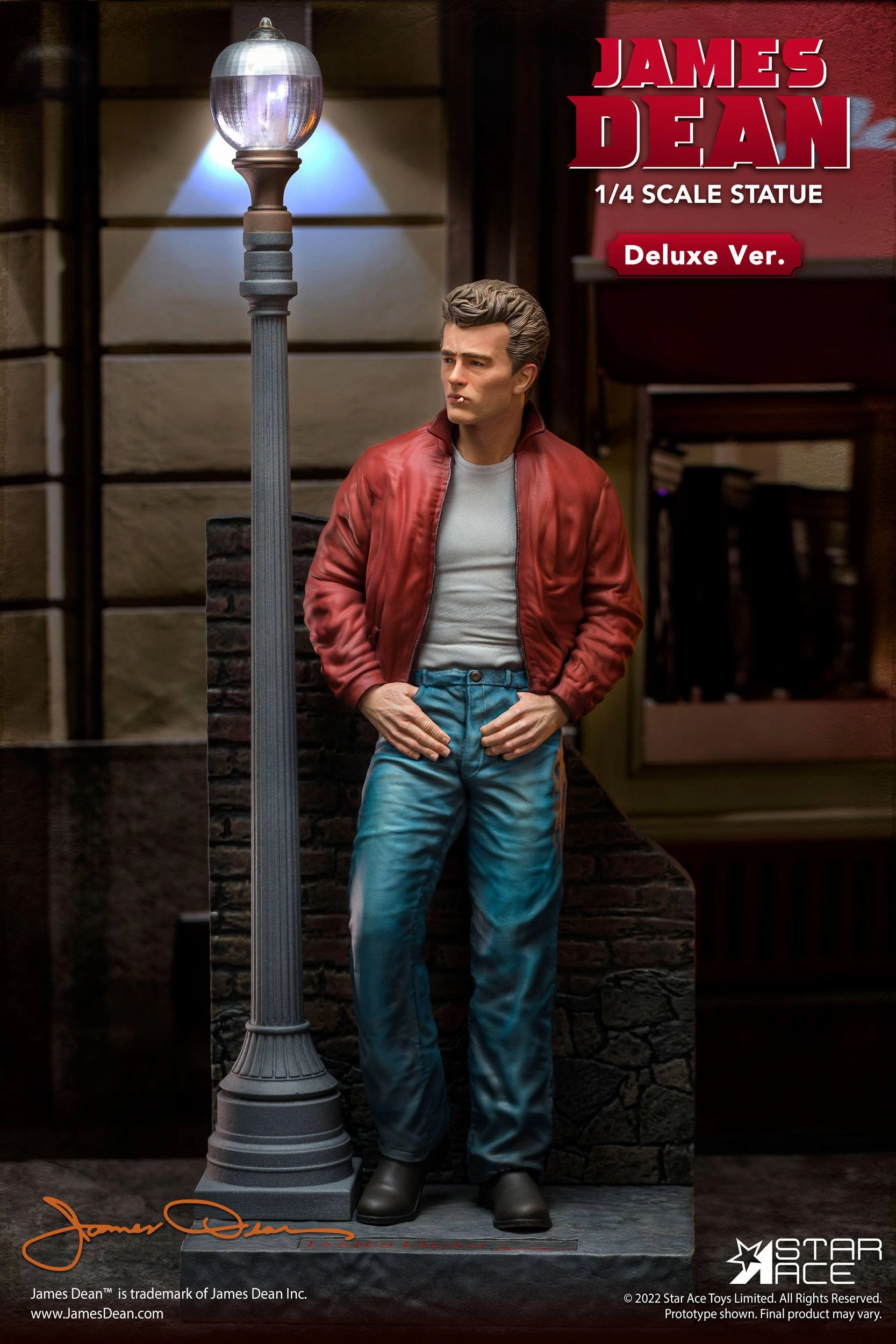 Star Ace Toys James Dean Superb My Favourite Legend Series James Dean (Red jacket) Deluxe Version 1/4 Statue Marvel Hero