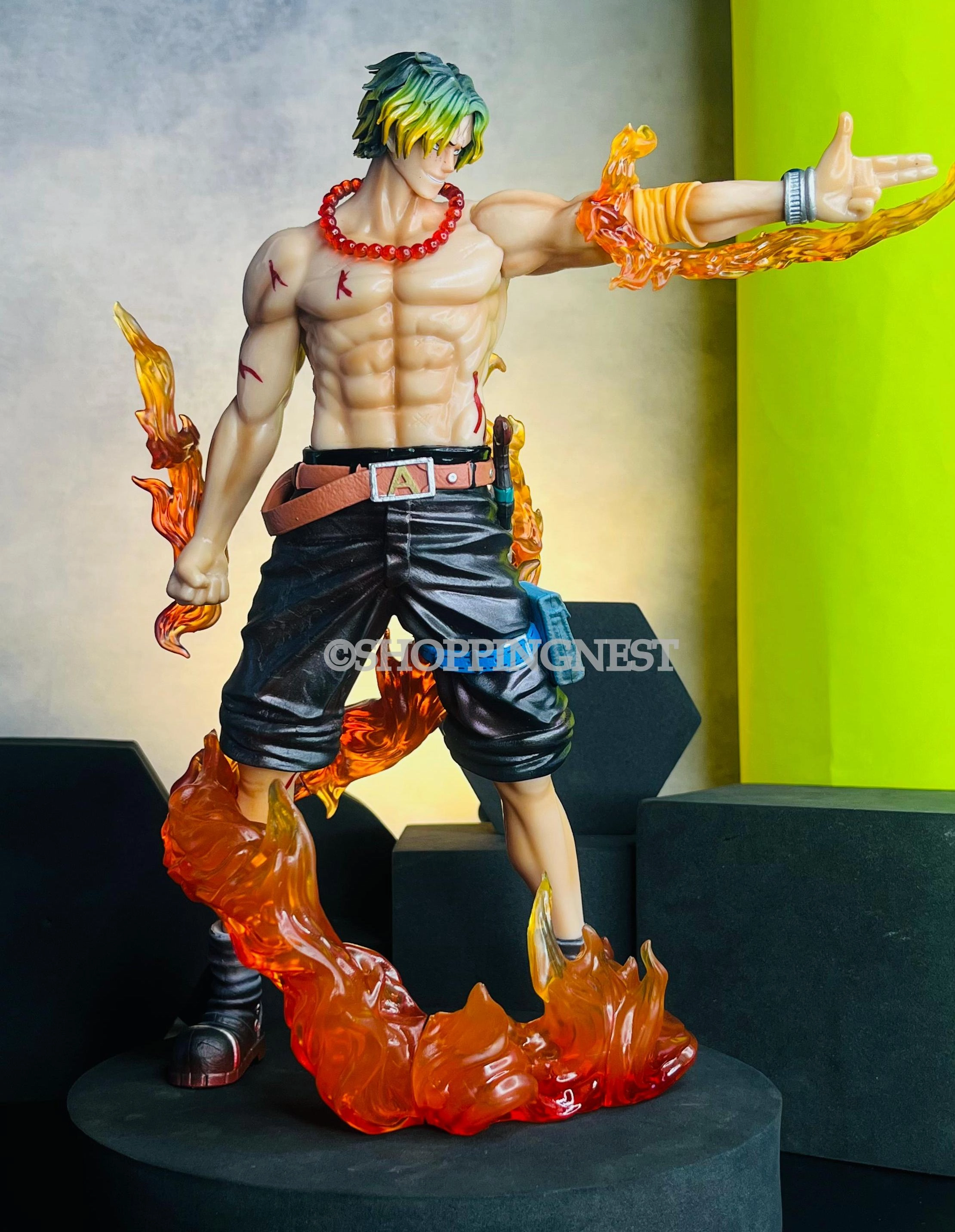 One Piece Ace Anime Action Figure for Collection Decoration Model Toys | 25cm | Chibi Style Animation Series