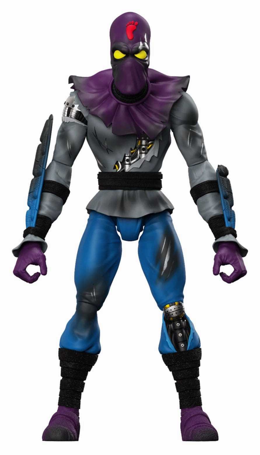 Factory Direct Vinyl Collectible Super7 Teenage Mutant Ninja Turtles ULTIMATES! Foot Soldier (Battle Damaged) Action Figure