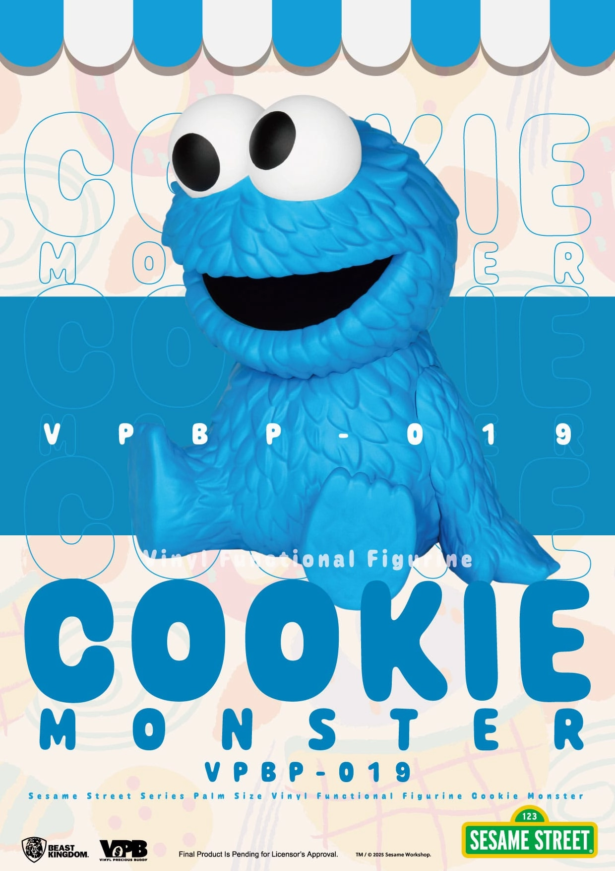 Beast Kingdom Cookie Monster Piggy Bank - Sesame Street - Palm Sized Vinyl Collectible Deep Sea Diver