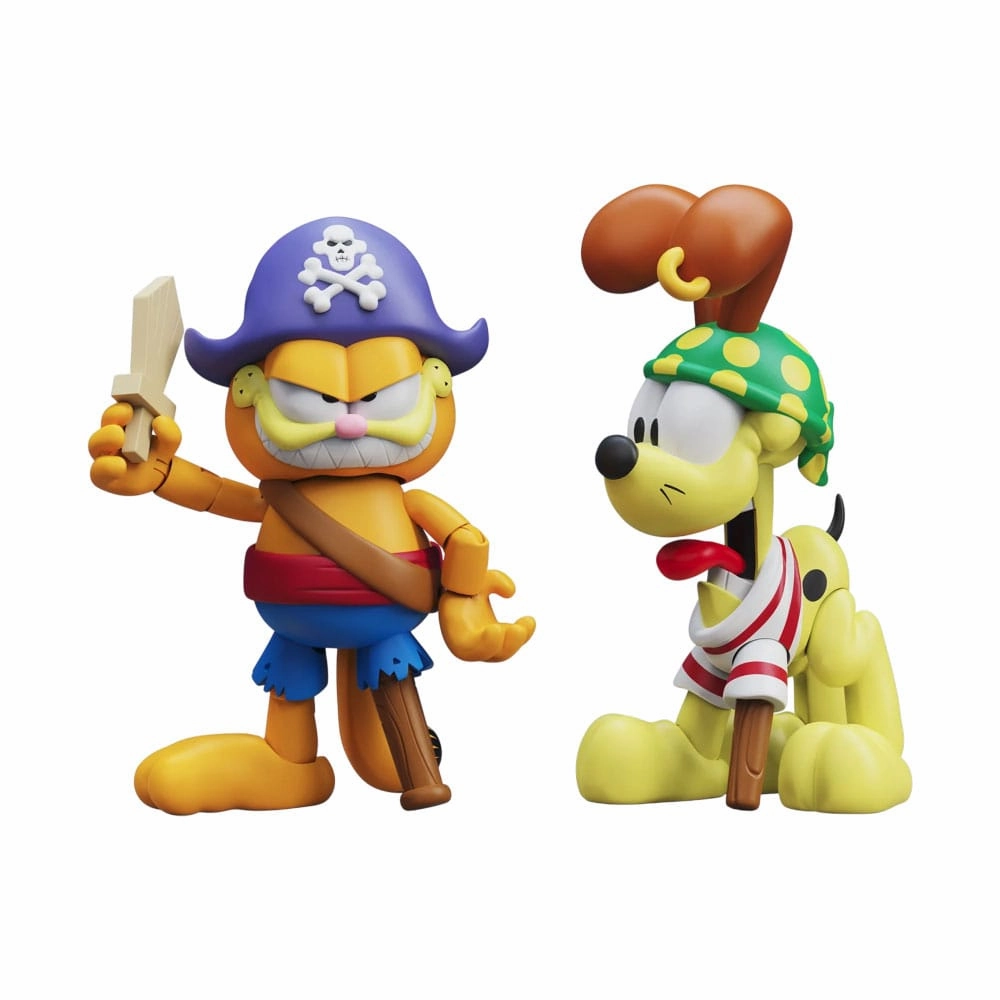 Designer Sculpture PVC Goods Boss Fight Studio Garfield Pirate Garfield and Pirate Odie 2 Pack Action Figures