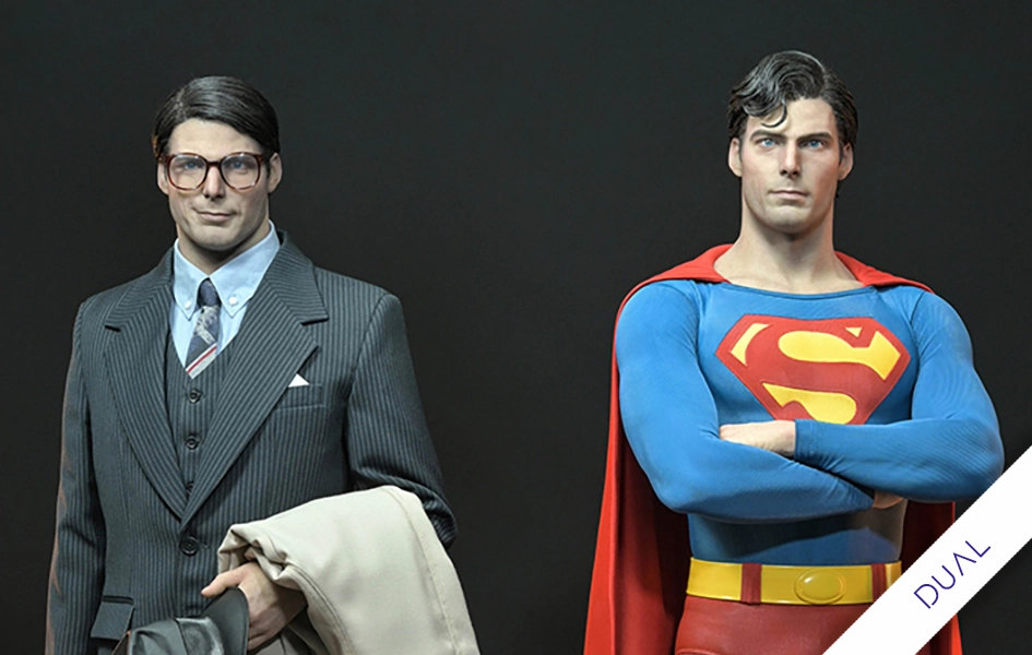Superman & Clark Kent 1978 (Christopher Reeve) Dual Version 1/3 Scale Statue Gaming Unit