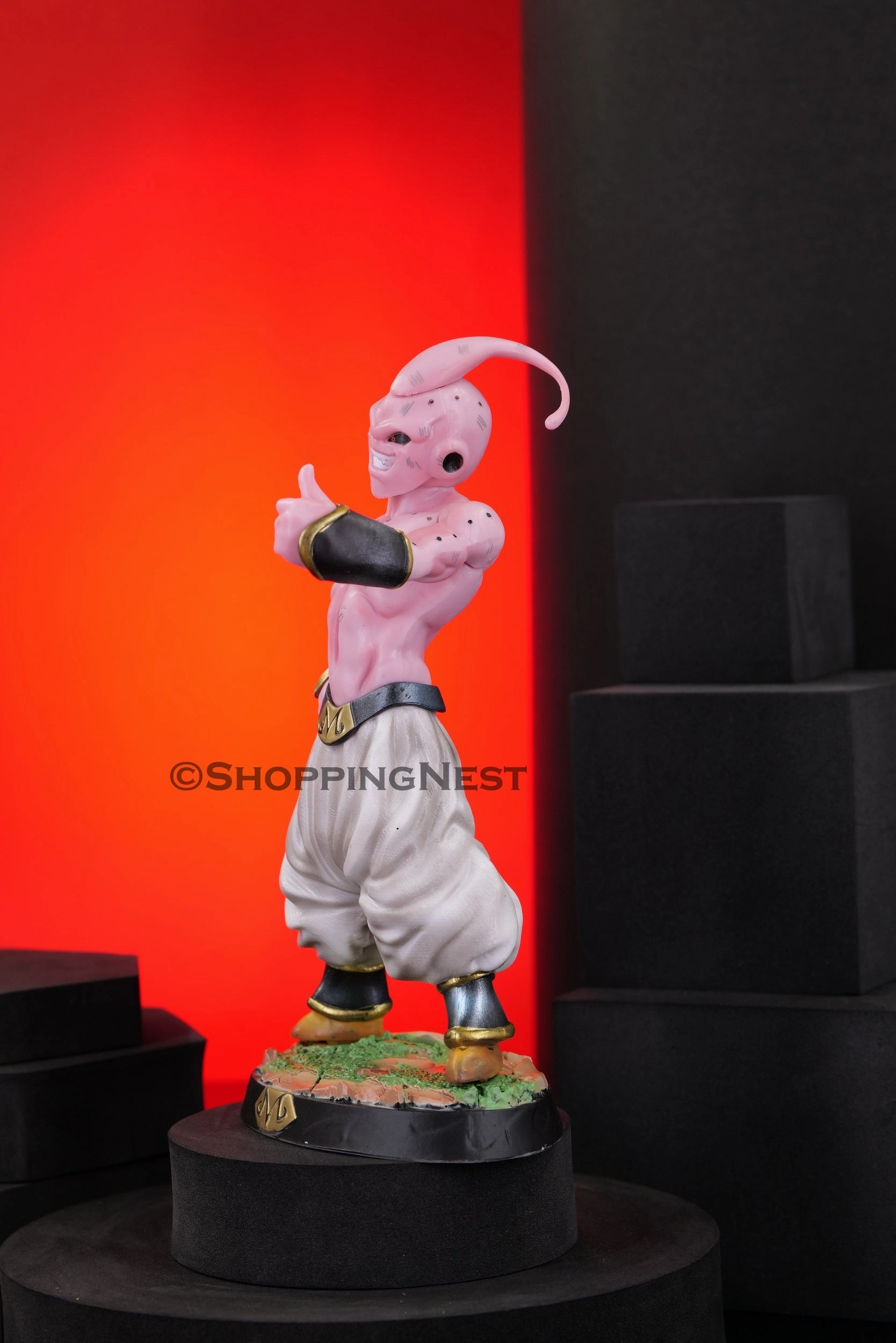DBZ Anime | Majin Buu Thumbs up Pose Action Figurine | 20 CM | Superhero Hobby