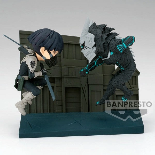 Superhero Art Movie Toy KAIJU NO. 8 WORLD COLLECTABLE FIGURE LOG STORIES SOSHIRO HOSHINA VS KAIJU NO. 8