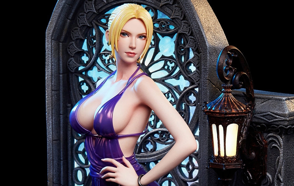 Tekken 7 - Nina Williams 1/4 Scale Statue Monochrome Design Anime Display