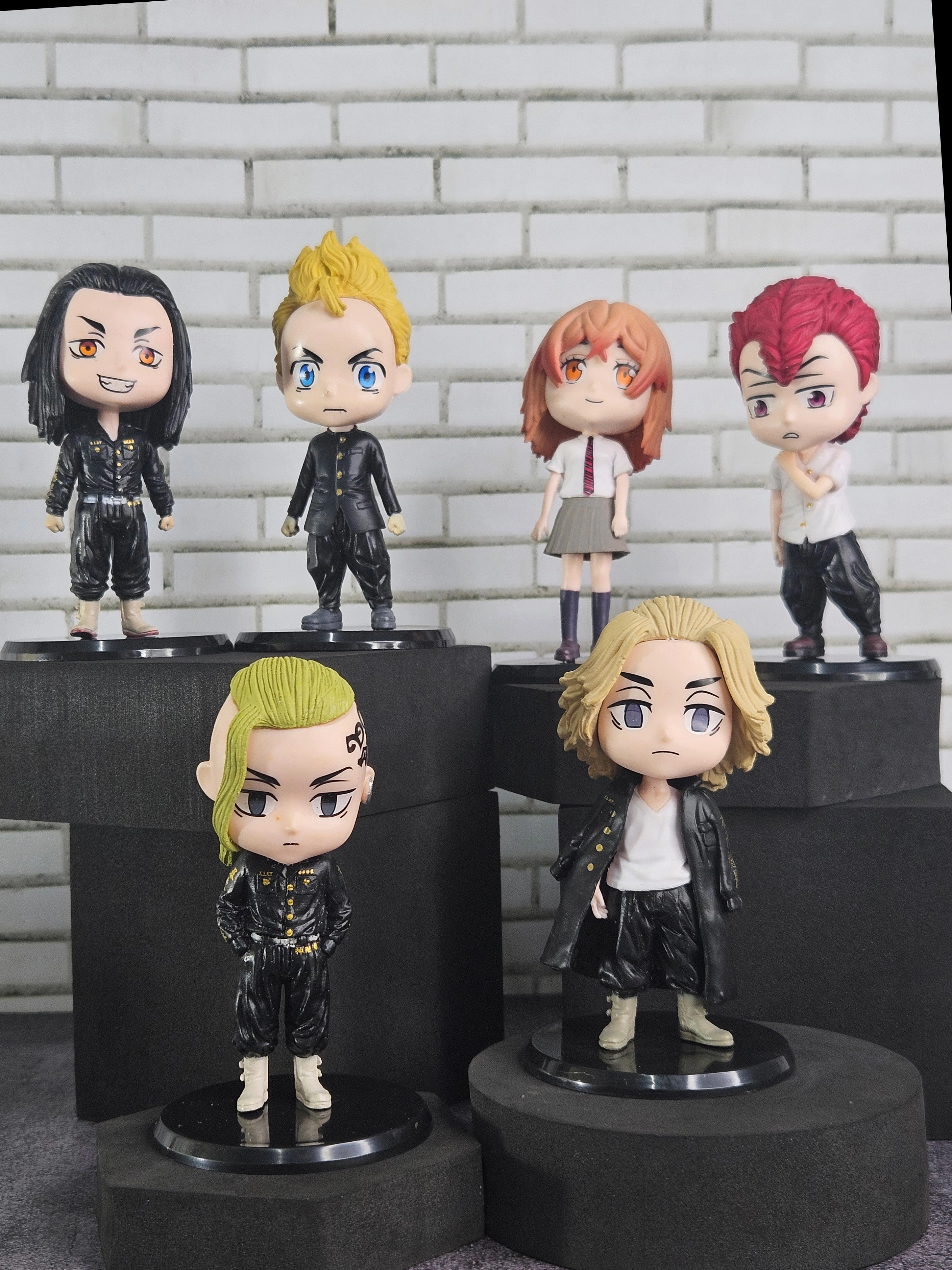 Collectible piece Tokyo Revengers New Action Figure Set of 6 | 10 cm | Anime Collectible