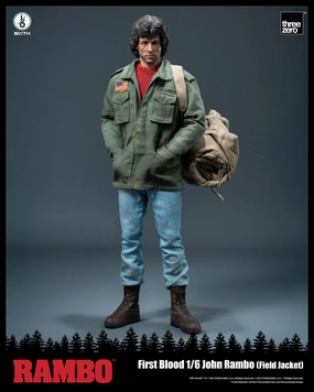 Threezero Rambo: First Blood John Rambo (Field Jacket) Action Figure Ceramic Sculpture