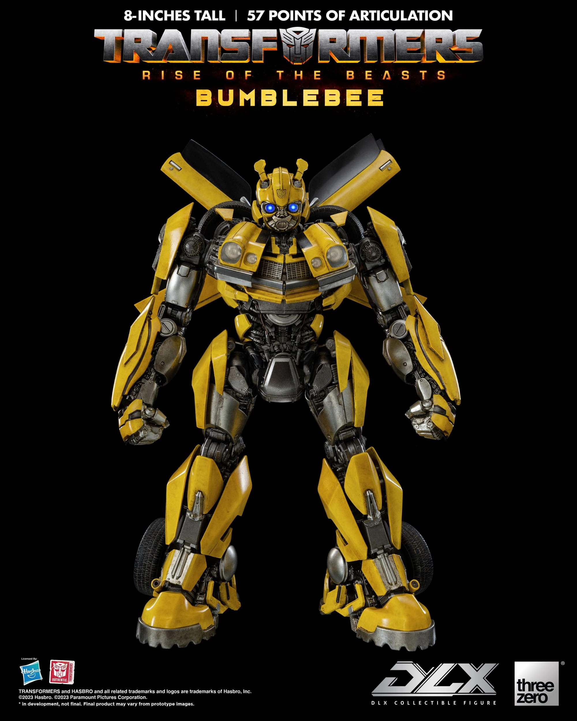 Threezero Transformers Rise of the Beasts Bumblebee DLX 1/6 Action Figure Legendary Status Forest Creature