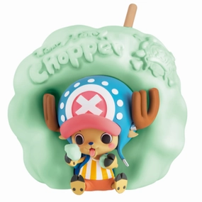 Tony Tony Chopper "One Piece" Character Bank Candy Mint Ver. Colorful Sculpture Limited Showcase Display Base
