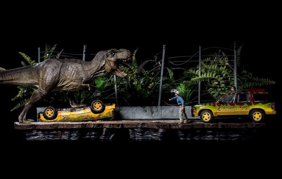 Jurassic Park - T-Rex Attack (Set A   Set B) BDS Art Scale 1/10 Game Merchandise PC Game