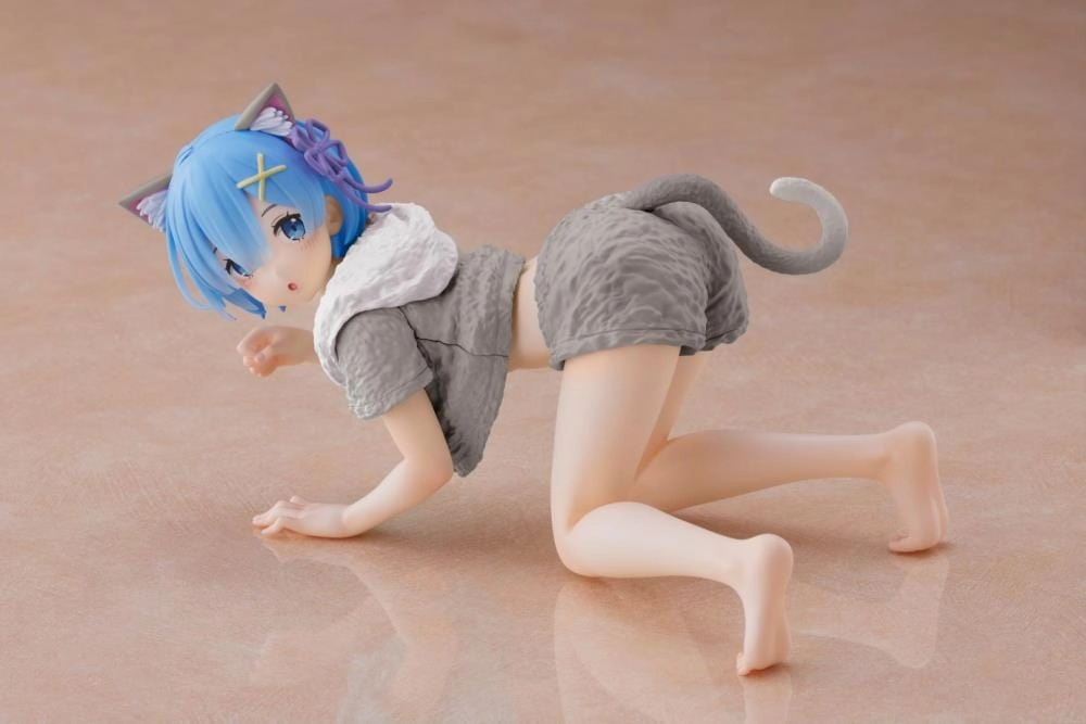 Desktop Cute Figure Rem ( Cat Roomwear Ver ) Renewal Edition Family friendly