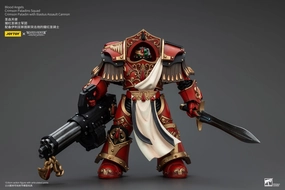 Chibi Sculpture Gift wrapping JOYTOY Warhammer The Horus Heresy Blood Angels Crimson Paladins Squad Crimson Paladin with Iliastus Assault Cannon 1/18 Action Figure