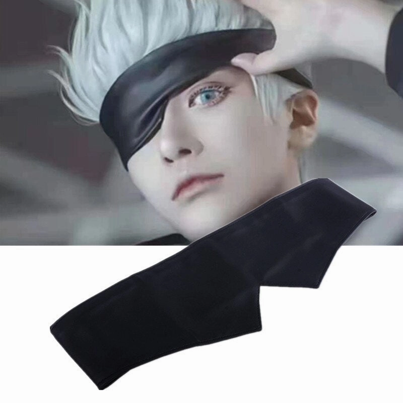 Character Art Immersive experience Jujutsu Kaisen Sorcery Fight Satoru Gojo Cosplay Leather Eye Band Accessory