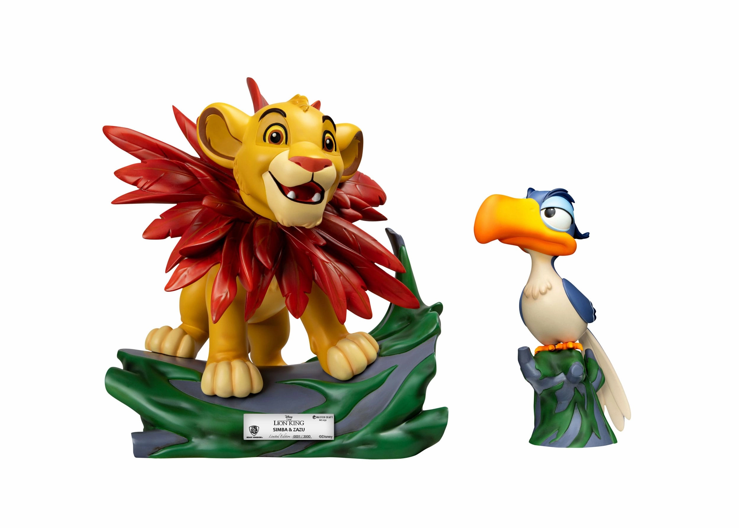 Beast Kingdom Little Simba & Zazu - Disney's The Lion King - MC-092 - Master Craft Collectible Statues 2-Pack Personalized Gift Mother's Day