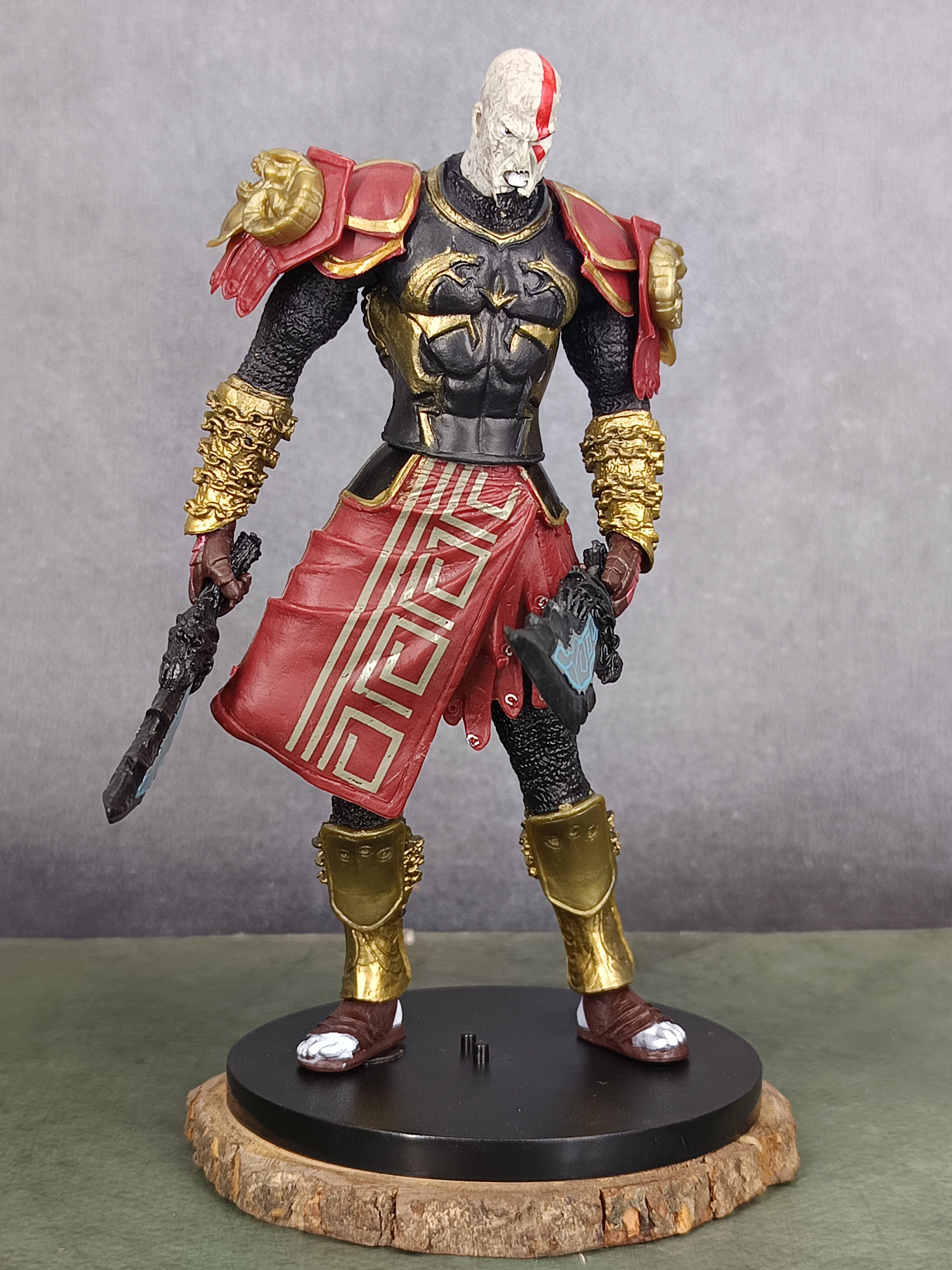 God of War Kratos Action Figure with Accesories | 18 cm | Model B with Blade of Chaos Fantasy Quest Collectible Toy